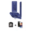 MARSİLYAN™- iPhone 15 Pro Max Kılıf Vadi Form Prime - Siyah 3D Antistatik Mat Seramik Nano Ekran Koruyucu + PVD Metal Kamera Lens - TU