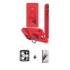MARSİLYAN™- iPhone 15 Pro Max Kılıf Vadi Form Prime - Siyah Bilvis 3D Mat Cam Ekran Koruyucu + Gümüş PVD Metal Kamera Lens