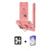 MARSİLYAN™- iPhone 15 Pro Max Kılıf Vadi Form Prime - Siyah Bilvis 5in1 3D Magic Cam Ekran Koruyucu + PVD Metal Kamera Lens - GS