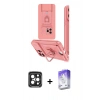 MARSİLYAN™- iPhone 15 Pro Max Kılıf Vadi Form Prime - Siyah Bilvis 5in1 3D Magic Cam Ekran Koruyucu + PVD Metal Kamera Lens - SH