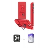 MARSİLYAN™- iPhone 15 Pro Max Kılıf Vadi Form Prime - Siyah Bilvis 5in1 3D Magic Cam Ekran Koruyucu + PVD Metal Kamera Lens - GI