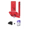 MARSİLYAN™- iPhone 15 Pro Max Kılıf Vadi Form Prime - Siyah Bilvis 5in1 3D Magic Cam Ekran Koruyucu + Raze Metal Kamera Lens - SH