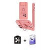 MARSİLYAN™- iPhone 15 Pro Max Kılıf Vadi Form Prime - Siyah Bilvis 5in1 5D Magic Hayalet Cam Ekran Koruyucu + PVD Metal Kamera Lens - TU