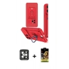 MARSİLYAN™- iPhone 15 Pro Max Kılıf Vadi Form Prime - Siyah Buffer Cam Ekran Koruyucu + PVD Metal Kamera Lens - GI