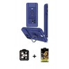 MARSİLYAN™- iPhone 15 Pro Max Kılıf Vadi Form Prime - Siyah Buffer Cam Ekran Koruyucu + PVD Metal Kamera Lens - TU