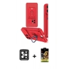 MARSİLYAN™- iPhone 15 Pro Max Kılıf Vadi Form Prime - Siyah Buffer Cam Ekran Koruyucu + Siyah PVD Metal Kamera Lens