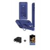 MARSİLYAN™- iPhone 15 Pro Max Kılıf Vadi Form Prime - Siyah Buffer Hayalet Cam Ekran Koruyucu + Raze Metal Kamera Lens - SH