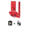 MARSİLYAN™- iPhone 15 Pro Max Kılıf Vadi Form Prime - Siyah Vanessa Magic Hayalet Cam + PVD Metal Kamera Lens - TU