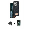 MARSİLYAN™- iPhone 15 Pro Max Kılıf Vadi Klasik Serisi - Şeffaf 360 Full Body Arka Koruyucu + Raze Metal Kamera Lens - TMGI