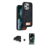 MARSİLYAN™- iPhone 15 Pro Max Kılıf Vadi Klasik Serisi - Şeffaf 360 Full Body Arka Koruyucu + Raze Metal Kamera Lens - GS