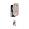 MARSİLYAN™- iPhone 15 Pro Max Kılıf Vadi Klasik Serisi - Siyah Bilvis 3D Mat Cam Ekran Koruyucu