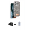 MARSİLYAN™- iPhone 15 Pro Max Kılıf Vadi Klasik Serisi - Siyah Joko Magic 5D Cam + Raze Metal Kamera Lens - TMGI