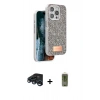 MARSİLYAN™- iPhone 15 Pro Max Kılıf Vadi Klasik Serisi - Siyah Joko Magic 5D Hayalet Cam + Raze Metal Kamera Lens - LT