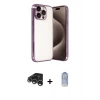 MARSİLYAN™- iPhone 15 Pro Max Kılıf Vadi Minimal - Siyah Joko Magic 5D Cam + Raze Metal Kamera Lens - GS