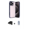 MARSİLYAN™- iPhone 15 Pro Max Kılıf Vadi Minimal - Siyah Joko Magic 5D Cam + Raze Metal Kamera Lens - GS