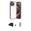 MARSİLYAN™- iPhone 15 Pro Max Kılıf Vadi Minimal - Siyah Joko Magic 5D Cam + Raze Metal Kamera Lens - LT