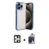 MARSİLYAN™- iPhone 15 Pro Max Kılıf Vadi Minimal - Siyah Vanessa Magic Cam + PVD Metal Kamera Lens - GS