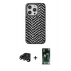 MARSİLYAN™- iPhone 15 Pro Max Kılıf Vadi Özel Seri - Şeffaf 360 Full Body Arka Koruyucu + Raze Metal Kamera Lens - TMGI