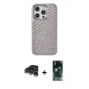 MARSİLYAN™- iPhone 15 Pro Max Kılıf Vadi Özel Seri - Şeffaf 360 Full Body Arka Koruyucu + Raze Metal Kamera Lens - GS