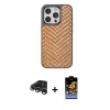 MARSİLYAN™- iPhone 15 Pro Max Kılıf Vadi Özel Seri - Siyah Buffer Hayalet Cam Ekran Koruyucu + Raze Metal Kamera Lens - GS