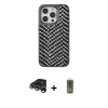 MARSİLYAN™- iPhone 15 Pro Max Kılıf Vadi Özel Seri - Siyah Joko Magic 5D Hayalet Cam + Raze Metal Kamera Lens - GS