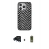 MARSİLYAN™- iPhone 15 Pro Max Kılıf Vadi Özel Seri - Siyah Joko Magic 5D Hayalet Cam + Raze Metal Kamera Lens - LT