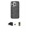 MARSİLYAN™- iPhone 15 Pro Max Kılıf Vadi Özel Seri - Siyah Joko Magic 5D Hayalet Cam + Siyah Raze Metal Kamera Lens