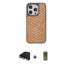 MARSİLYAN™- iPhone 15 Pro Max Kılıf Vadi Özel Seri - Siyah Joko Magic 5D Hayalet Cam + Siyah Raze Metal Kamera Lens