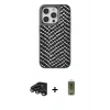 MARSİLYAN™- iPhone 15 Pro Max Kılıf Vadi Özel Seri - Siyah Joko Magic 5D Hayalet Cam + Raze Metal Kamera Lens - TMGI