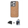MARSİLYAN™- iPhone 15 Pro Max Kılıf Vadi Özel Seri - Siyah Vanessa Magic Cam + Raze Metal Kamera Lens - TMGI