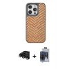 MARSİLYAN™- iPhone 15 Pro Max Kılıf Vadi Özel Seri - Siyah Vanessa Magic Cam + Raze Metal Kamera Lens - SH
