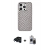 MARSİLYAN™- iPhone 15 Pro Max Kılıf Vadi Özel Seri - Siyah Vanessa Magic Hayalet Cam + Raze Metal Kamera Lens - LT