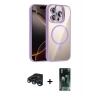 MARSİLYAN™- iPhone 15 Pro Max Kılıf Yadigar Asil Koleksiyonu - Şeffaf 360 Full Body Arka Koruyucu + Raze Metal Kamera Lens - LT