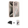 MARSİLYAN™- iPhone 15 Pro Max Kılıf Yadigar Asil Koleksiyonu - Siyah Bilvis 3D Mat Cam Ekran Koruyucu + Raze Metal Kamera Lens - TMGI