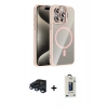 MARSİLYAN™- iPhone 15 Pro Max Kılıf Yadigar Asil Koleksiyonu - Siyah Bilvis Hayalet Cam Ekran Koruyucu + Raze Metal Kamera Lens - LT