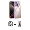 MARSİLYAN™- iPhone 15 Pro Max Kılıf Yadigar Asil Koleksiyonu - Siyah Bilvis Hayalet Cam Ekran Koruyucu + PVD Metal Kamera Lens - GS