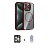 MARSİLYAN™- iPhone 15 Pro Max Kılıf Yadigar Asil Koleksiyonu - Siyah Joko Magic 5D Cam + PVD Metal Kamera Lens - GI