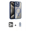 MARSİLYAN™- iPhone 15 Pro Max Kılıf Yadigar Asil Koleksiyonu - Siyah Joko Magic 5D Cam + PVD Metal Kamera Lens - GS