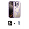 MARSİLYAN™- iPhone 15 Pro Max Kılıf Yadigar Asil Koleksiyonu - Siyah Joko Magic 5D Cam + PVD Metal Kamera Lens - TU
