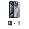 MARSİLYAN™- iPhone 15 Pro Max Kılıf Yadigar Asil Koleksiyonu - Siyah Joko Magic 5D Cam + PVD Metal Kamera Lens - SH
