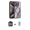 MARSİLYAN™- iPhone 15 Pro Max Kılıf Yadigar Asil Koleksiyonu - Siyah Joko Magic 5D Cam + PVD Metal Kamera Lens - TU