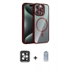 MARSİLYAN™- iPhone 15 Pro Max Kılıf Yadigar Asil Koleksiyonu - Siyah Joko Magic 5D Cam + PVD Metal Kamera Lens - SH