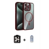 MARSİLYAN™- iPhone 15 Pro Max Kılıf Yadigar Asil Koleksiyonu - Siyah Joko Magic 5D Cam + PVD Metal Kamera Lens - TU