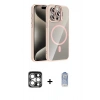 MARSİLYAN™- iPhone 15 Pro Max Kılıf Yadigar Asil Koleksiyonu - Siyah Joko Magic 5D Cam + PVD Metal Kamera Lens - GS