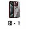 MARSİLYAN™- iPhone 15 Pro Max Kılıf Yadigar Asil Koleksiyonu - Siyah Joko Magic 5D Cam + PVD Metal Kamera Lens - LT