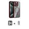 MARSİLYAN™- iPhone 15 Pro Max Kılıf Yadigar Asil Koleksiyonu - Siyah Joko Magic 5D Cam + PVD Metal Kamera Lens - GS
