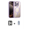 MARSİLYAN™- iPhone 15 Pro Max Kılıf Yadigar Asil Koleksiyonu - Siyah Joko Magic 5D Cam + PVD Metal Kamera Lens - GS