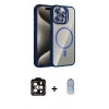 MARSİLYAN™- iPhone 15 Pro Max Kılıf Yadigar Asil Koleksiyonu - Siyah Joko Magic 5D Cam + PVD Metal Kamera Lens - TU