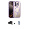 MARSİLYAN™- iPhone 15 Pro Max Kılıf Yadigar Asil Koleksiyonu - Siyah Joko Magic 5D Cam + Raze Metal Kamera Lens - GS