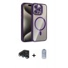 MARSİLYAN™- iPhone 15 Pro Max Kılıf Yadigar Asil Koleksiyonu - Siyah Joko Magic 5D Cam + Raze Metal Kamera Lens - LT